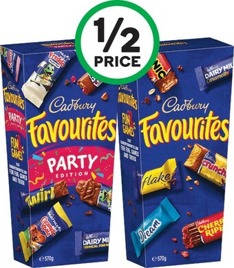 Woolworths Cadbury Favourites 570g offer