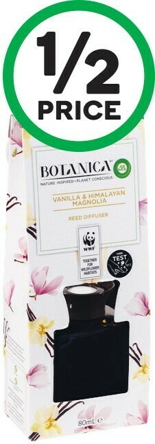 Woolworths Air Wick Botanica Reeds 80ml or Candles 205g offer