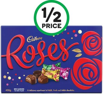 Woolworths Cadbury Roses 450g offer