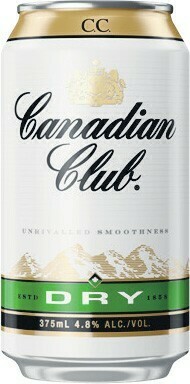 Woolworths Canadian Club & Dry Cans 24x375ml offer