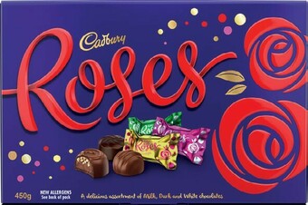 Coles Cadbury Roses Boxed Chocolate 450g offer