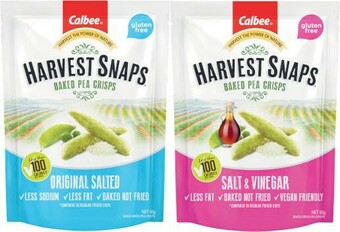 Coles Calbee Harvest Snaps 75g-93g offer