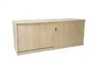 Officeworks Stilford Professional Credenza 1800mm Sliding Door Oak offer