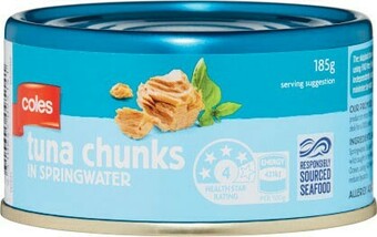 Coles Tuna Chunks 185g