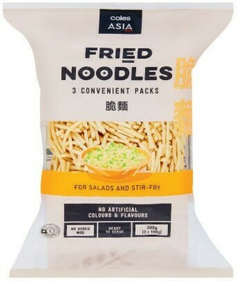 Coles Coles Asia Fried Noodles 300g offer