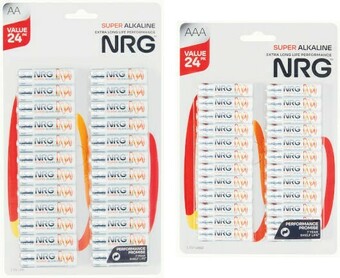 Coles NRG AA or AAA 24 Pack offer