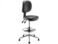 Officeworks J.Burrows Deluxe Drafting Executive Chair Black offer