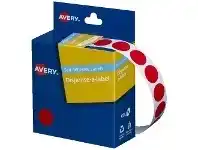 Officeworks Avery Self-adhesive Dispenser Labels Red 14mm 1050 Pack offer