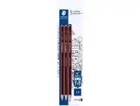 Officeworks Staedtler Tradition Graphite Pencils 2H 3 Pack offer