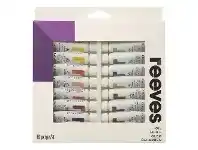 Officeworks Reeves Oil Colour Paint Set 12mL 18 Pack offer