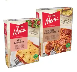 IGA On The Menu Frozen Meal Selected Varieties offer