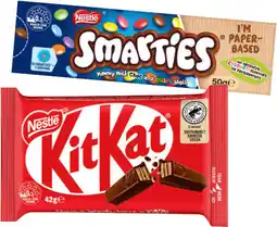 IGA Nestlé Medium Bars 35‑50g or Smarties 50g Selected Varieties offer