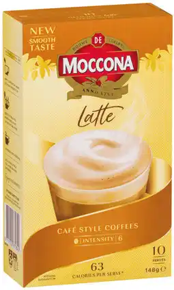 IGA Moccona Coffee Sachets Selected Varieties offer