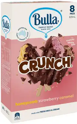 IGA Bulla Ice Cream or Frozen Yoghurt Sticks 8‑14 Pack Selected Varieties offer