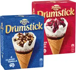 IGA Peters Drumstick 4 Pack or Minis 6 Pack Selected Varieties offer