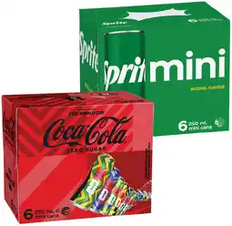 IGA Coca‑Cola, Sprite or Fanta Mini 6x250mL Selected Varieties offer