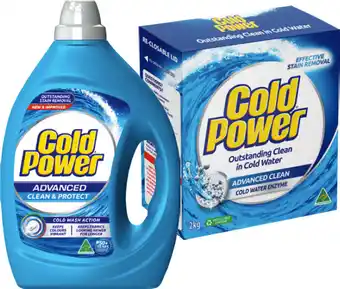 IGA Cold Power Laundry Liquid 2 Litre, Powder 2kg or Capsules 29 Pack Selected Varieties offer