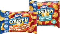 IGA Birds Eye Golden Crunch Lattice or Sidewinders Potato Chips 750g offer