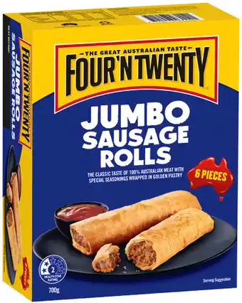 IGA Four’N Twenty Jumbo Sausage Rolls offer