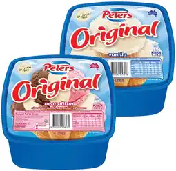 IGA Peters Original Ice Cream Selected Varieties offer