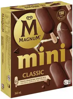 IGA Streets Magnum Ice Cream 4‑6 Pack Selected Varieties offer