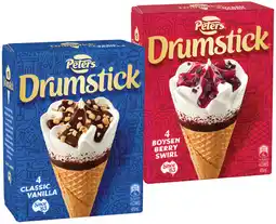 IGA Peters Drumstick 4 Pack or Minis 6 Pack Selected Varieties offer