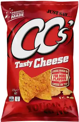 IGA CC’s Corn Chips or Samboy Potato Chips 175g Selected Varieties offer