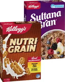 IGA Kellogg’s Nutri-Gain, Special K 300g & Sultana Bran 420g offer