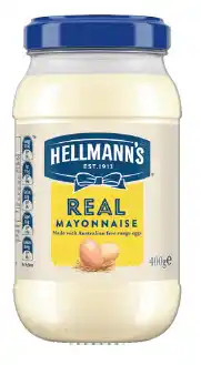 IGA Hellmann’s Mayonnaise 400‑432g Selected Varieties offer