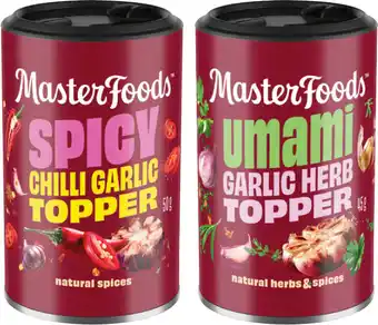 IGA MasterFoods Topper Seasoning 45‑50g Selected Varieties offer