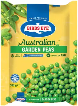 IGA Birds Eye Snap Frozen Garden Peas, Corn Kernels or Sliced Green Beans 500g offer