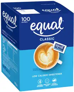 IGA Equal Sweetener Sachets offer