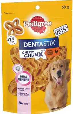 IGA Pedigree Dentastix Chewy Chunx Dog Treats Selected Varieties offer