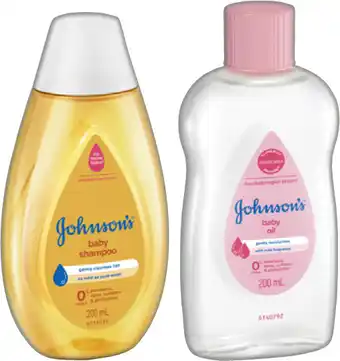IGA Johnson’s Baby Oil or Shampoo 200mL Selected Varieties offer