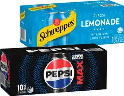 IGA Pepsi, Solo or Schweppes Infused Natural Mineral Water 10x375mL Selected Varieties offer