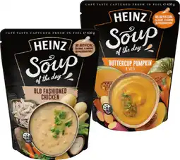 IGA Heinz Soup Of The Day 430g or Eat Well Soup 380g Selected Varieties offer