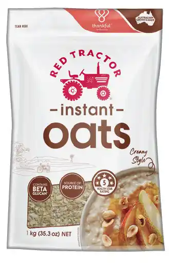 IGA Red Tractor Instant Oats or Rolled Oats 1kg offer