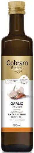 IGA Cobram Estate Garlic Infused Extra Virgin Olive Oil offer