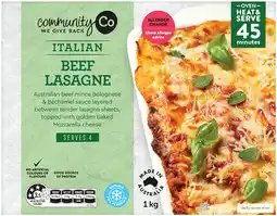 IGA Community Co Pasta Meals offer