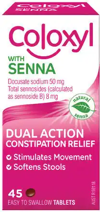 IGA Coloxyl With Senna Dual Action Constipation Relief Tablets offer