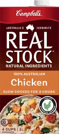 IGA Campbell’s Real Stock Selected Varieties offer