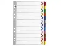 Officeworks Marbig Reinforced A4 Jan-Dec Tab Divider offer
