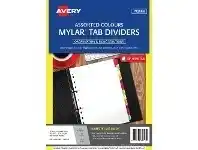 Officeworks Avery Pre-printed Divider Tabs JAN-DEC Fluoro offer