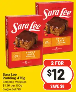 IGA Sara Lee Pudding offer
