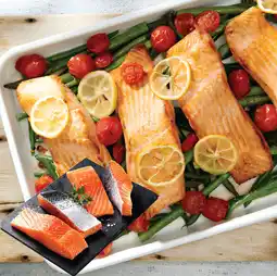 IGA Global Seafoods Salmon Skin On Portions Twin Pack offer