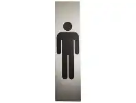 Officeworks Sandleford Metal Male Sign 200 x 50 x 0.6mm offer