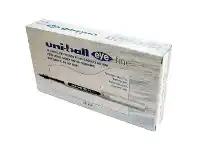 Officeworks Uniball Uni-Ball Eye Fine Rollerball Pens Blue 12 Pack offer