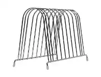 Officeworks JP Mark Vertical Wire File Organiser Silver offer