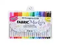 Officeworks Tulip Fine Tip Fabric Markers 20 Pack offer