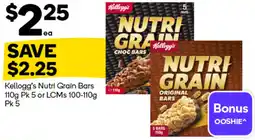 Woolworths Kellogg's Nutri Grain Bars offer